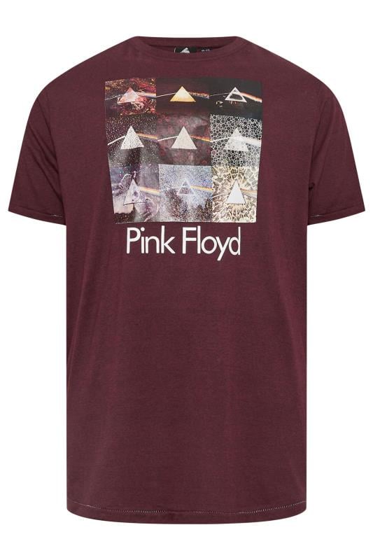 D555 Big & Tall Burgundy Red Official 'Pink Floyd' Graphic Print T-Shirt | BadRhino 4