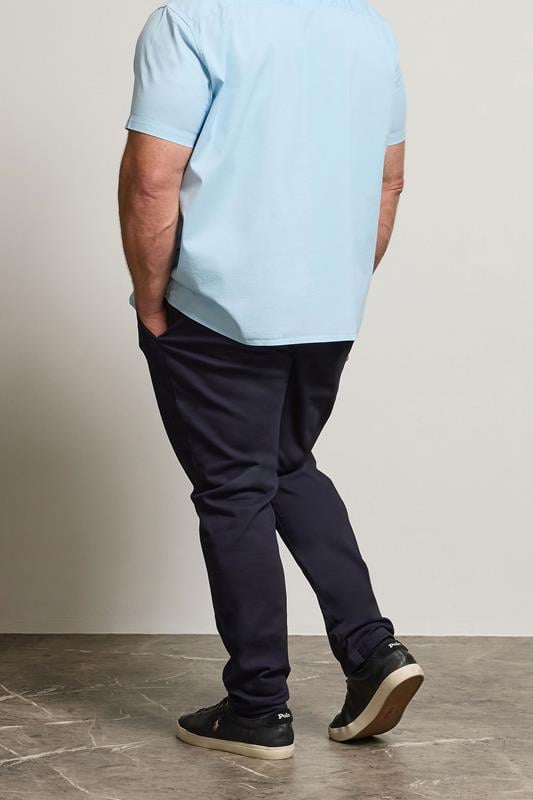 BadRhino Navy Blue Stretch Chinos | BadRhino 3