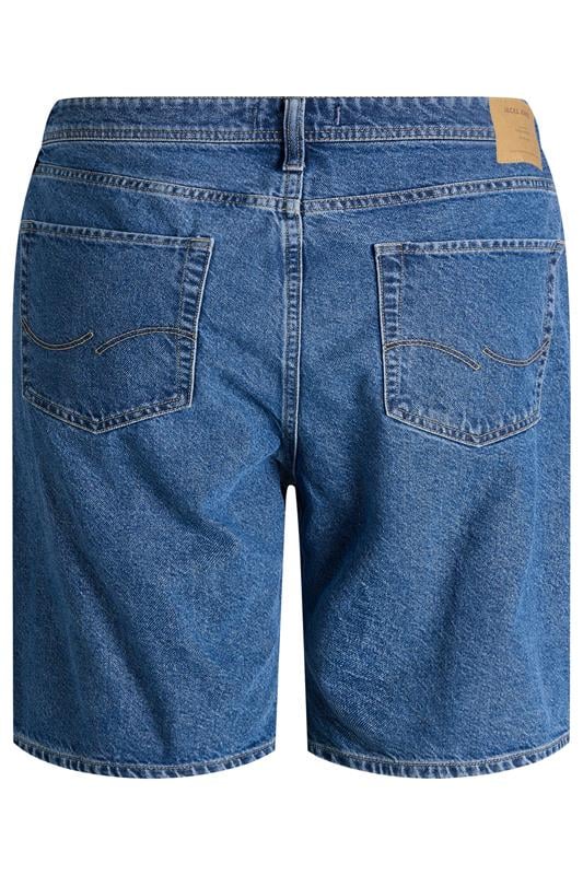 JACK & JONES Big & Tall Blue Denim Shorts | BadRhino 4