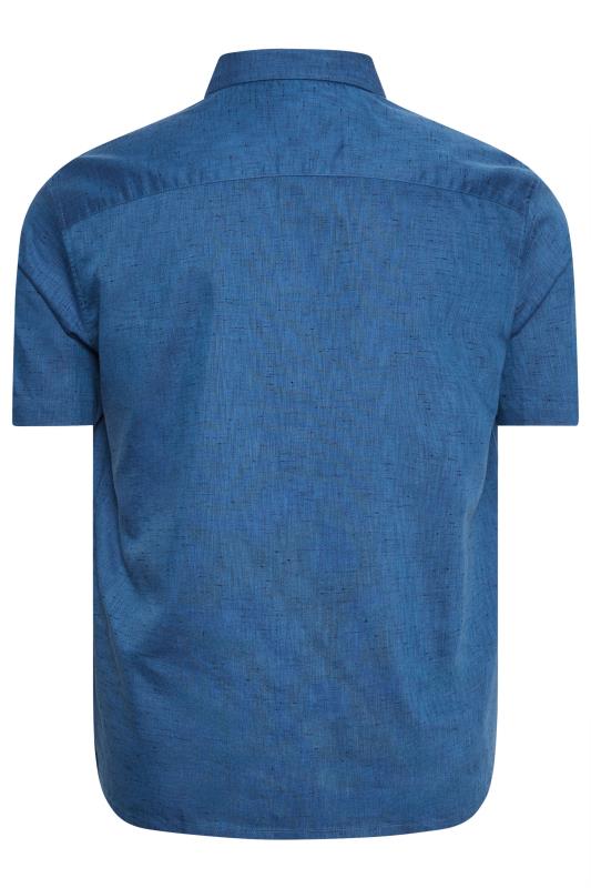 BadRhino Big & Tall Blue Marl Short Sleeve Shirt | BadRhino 3
