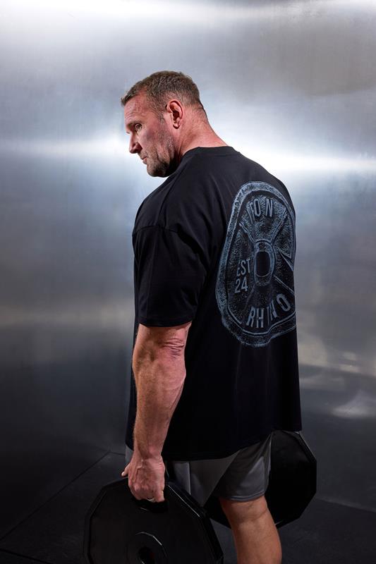  IronRhino Big & Tall Black Weight Plate T-Shirt