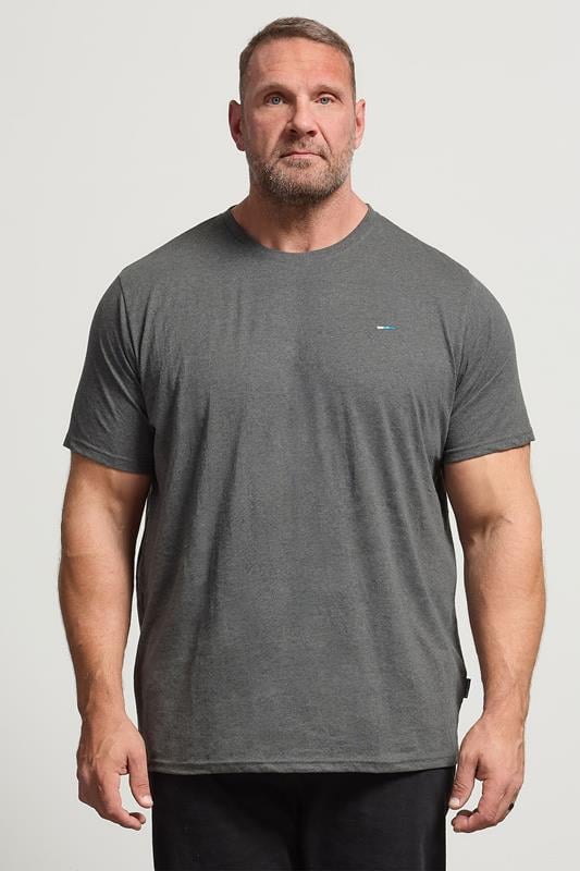 Men's T-Shirts BadRhino Big & Tall Charcoal Grey Core T-Shirt