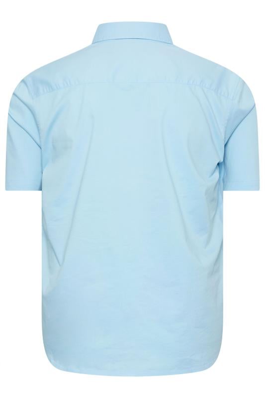 BadRhino Big & Tall Light Blue Short Sleeve Shirt 4
