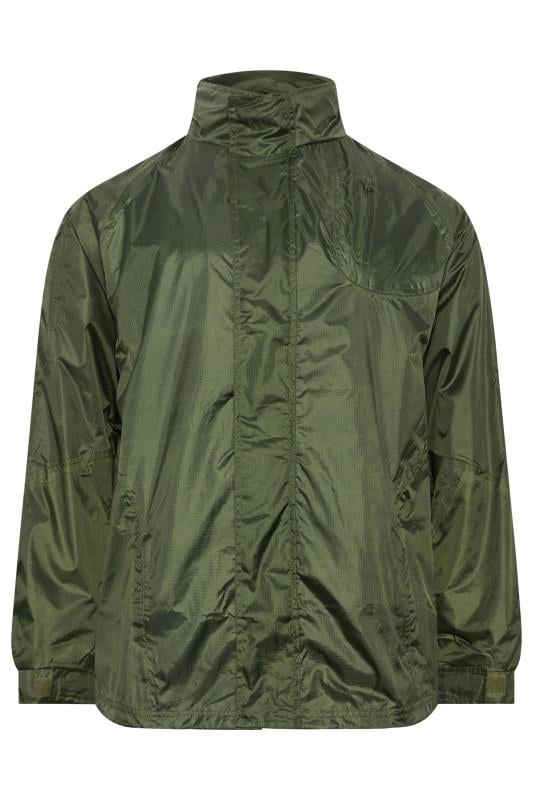 Men's  KAM Big & Tall Olive Green Waterproof Jacket