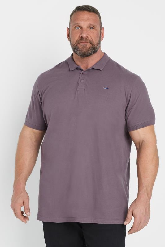 BadRhino Big & Tall 3 PACK Green & Plum Purple Extra Long Polo Shirts | BadRhino 2