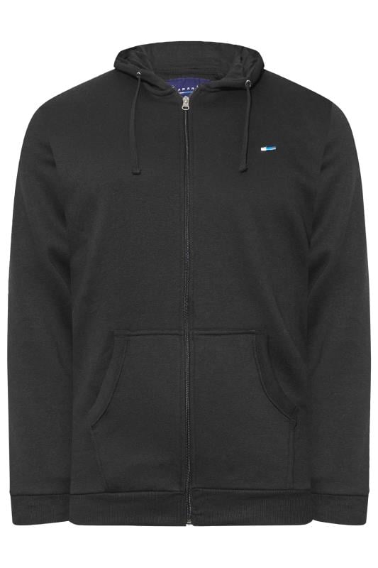 BadRhino Black Essential Zip Through Hoodie | BadRhino 4