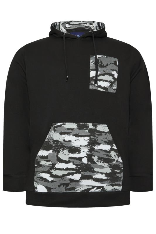 BadRhino Big & Tall Black Camo Print Utility Hoodie | BadRhino 5