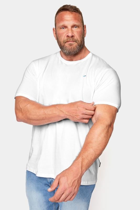 BadRhino Big & Tall 5 Pack White Core T-Shirts | BadRhino 1