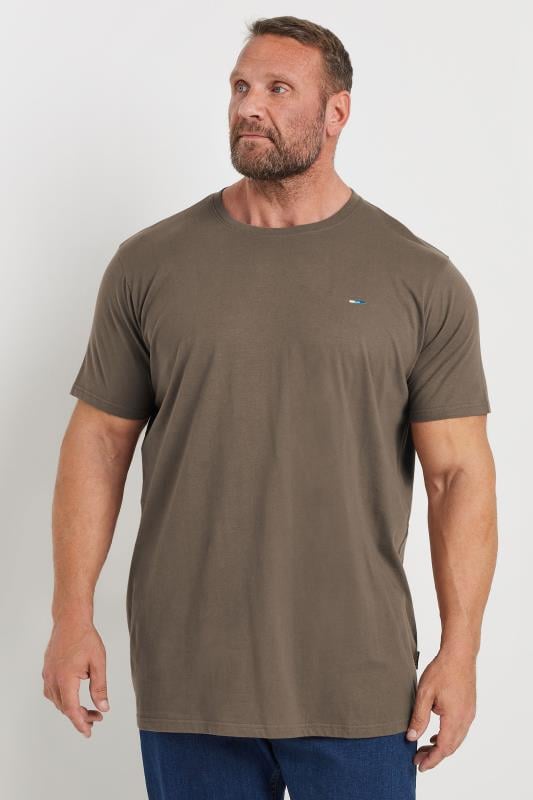 BadRhino Big & Tall 3 PACK Brown & White Extra Long Core T-Shirts | BadRhino  2