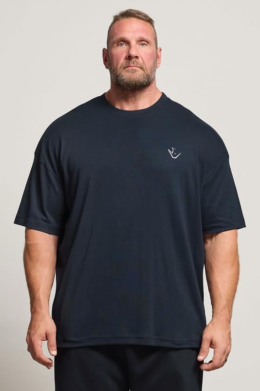 IronRhino Big & Tall Navy Blue 'Rest Day' T-Shirt | BadRhino 1