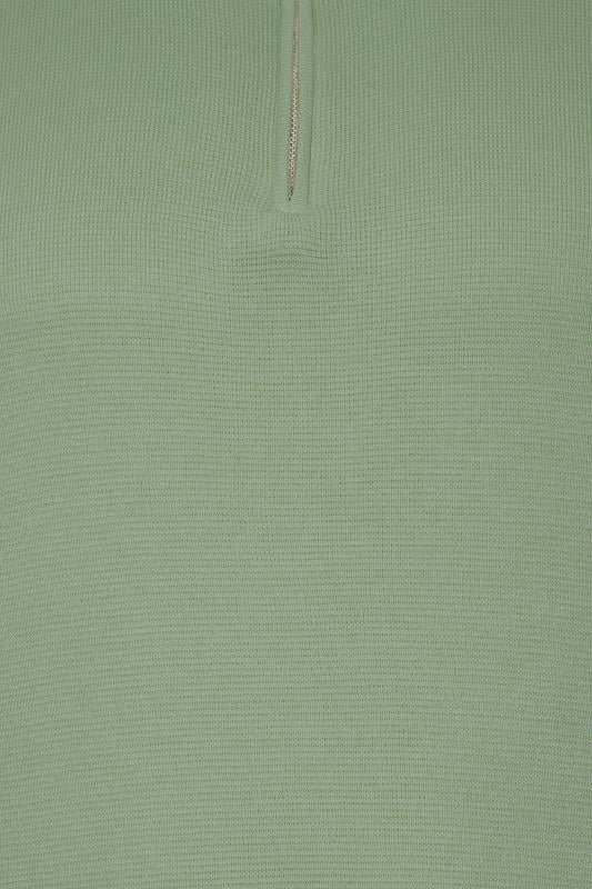 BadRhino Big & Tall Green Quarter Zip Jumper | BadRhino 3