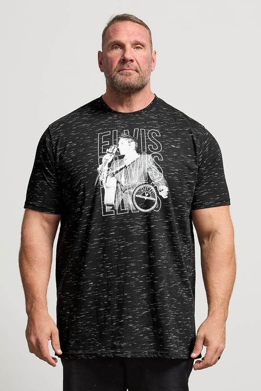 Men's  D555 Big & Tall Black Elvis Presley Graphic T-Shirt