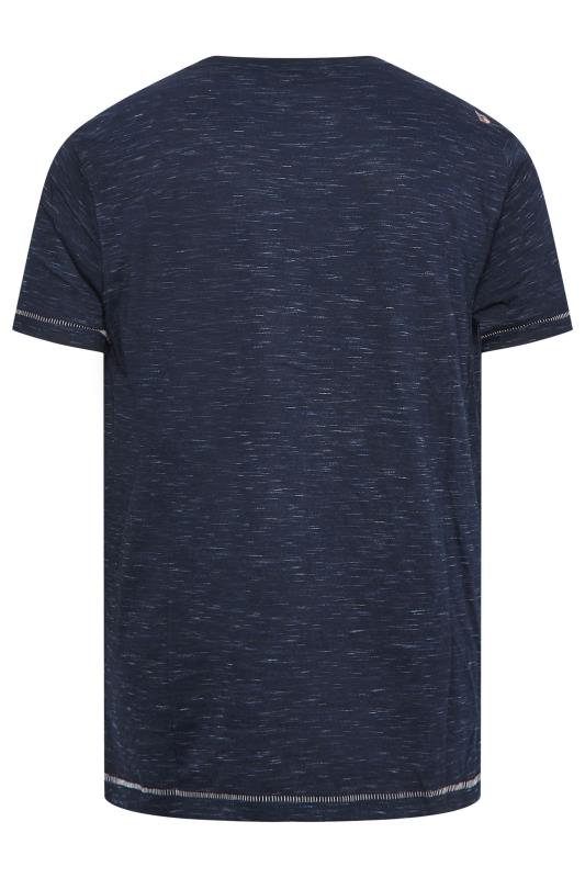 D555 Big & Tall Navy Blue Motorbike Tee | BadRhino 4