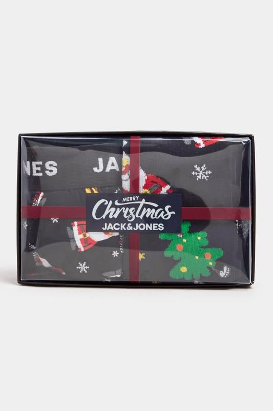 JACK & JONES Black Boxers & Socks 'HoHoHo' Gift Box | BadRhino 4