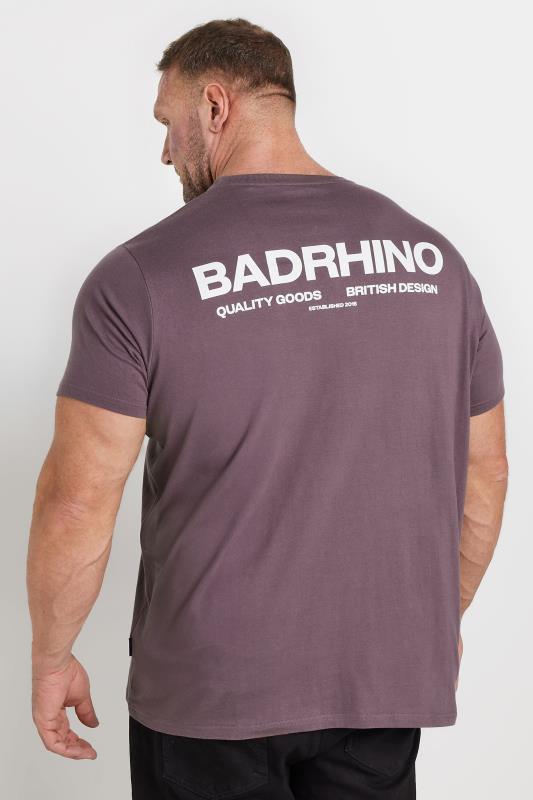 BadRhino Big & Tall 2 PACK Black & Purple 'BadRhino' T-Shirts | BadRhino 3