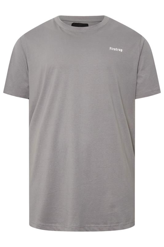 FIRETRAP Big & Tall 3 PACK Grey & Black T-Shirts | BadRhino 4