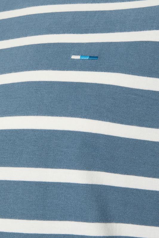 BadRhino Big & Tall Blue Extra Long Stripe T-Shirt | BadRhino 7