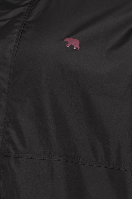 D555 Big & Tall Black Showerproof Fleece Lined Jacket | BadRhino 3