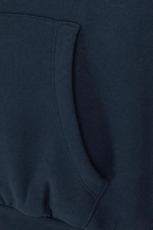 JACK & JONES Navy Blue Corp Logo Hoodie | BadRhino 4
