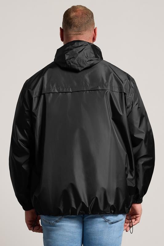 BadRhino Big & Tall Black Pac a Mac Hooded Jacket | BadRhino 2