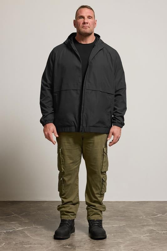 BadRhino Big & Tall Black Ripstop Zip Through Jacket | BadRhino 2