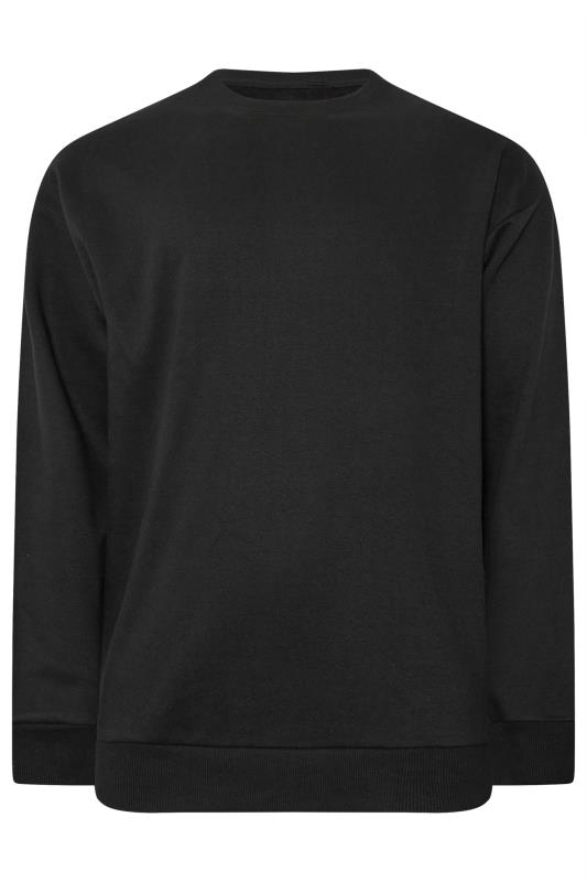 BadRhino Big & Tall Black Workwear Crew Neck Sweatshirt | BadRhino  2