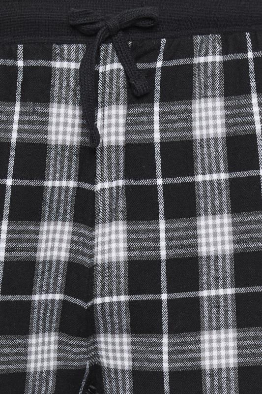 BadRhino Big & Tall Grey Check Print Pyjama Trousers | BadRhino 3