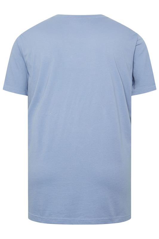 BadRhino Big & Tall Navy Blue 5 Pack Extra Long V-Neck T-Shirts | BadRhino 3