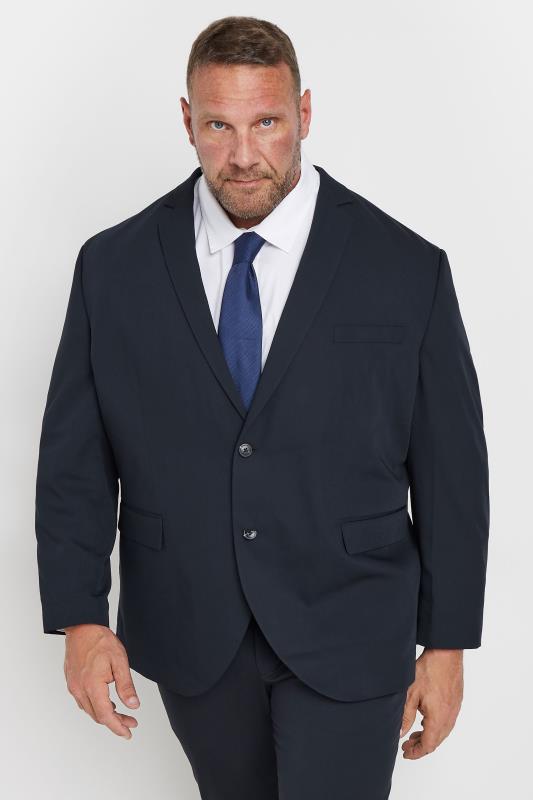 JACK & JONES Big & Tall Navy Blue 'Franco' Suit | BadRhino 2