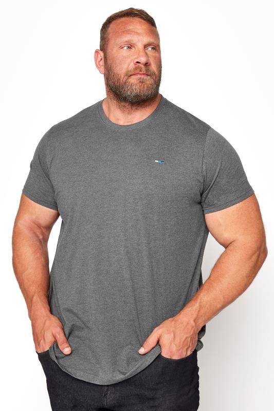 Men's T-Shirts BadRhino Big & Tall Charcoal Grey Core T-Shirt