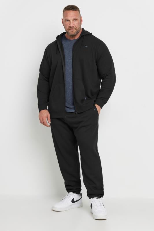 Men's  BadRhino Big & Tall Black Zip Through Hoodie & Jogger Set