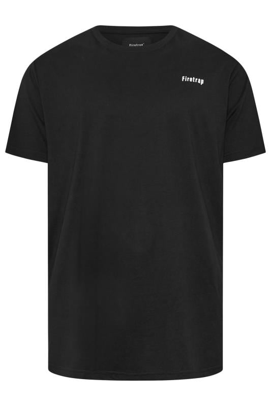 FIRETRAP Big & Tall 3 PACK Grey & Black T-Shirts | BadRhino 8