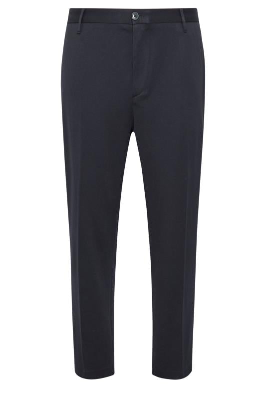 BadRhino Big & Tall Navy Blue Stretch Trousers | BadRhino 4