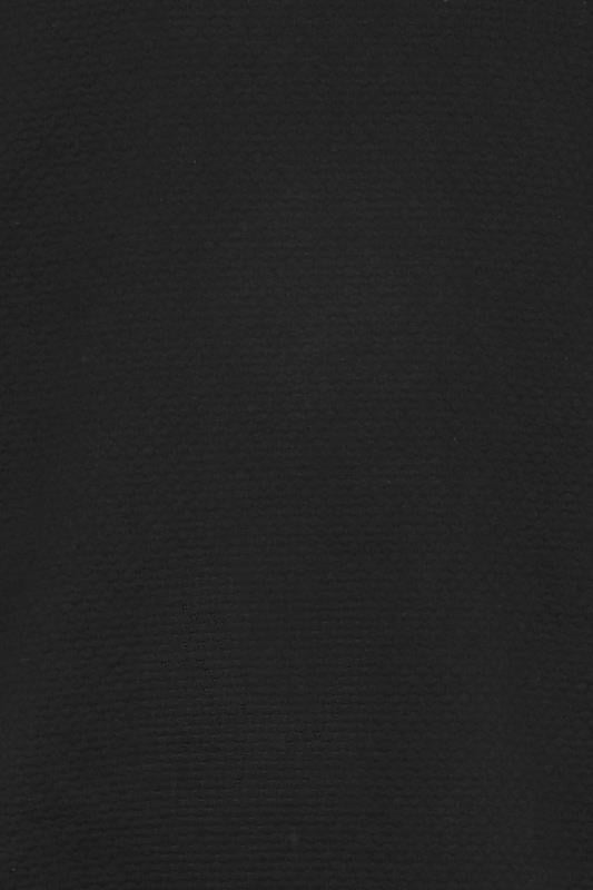 JACK & JONES Big & Tall Black Plain Polo Shirt | BadRhino 5