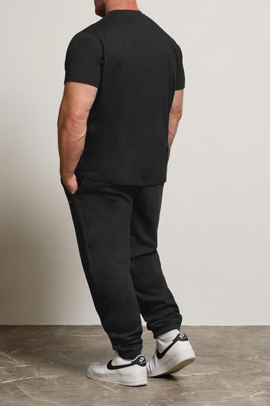 BadRhino Big & Tall Black Essential Joggers | BadRhino 3
