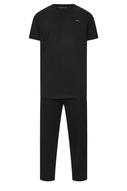 BadRhino Big & Tall Black Lounge Trouser & T-Shirt Set | BadRhino 7