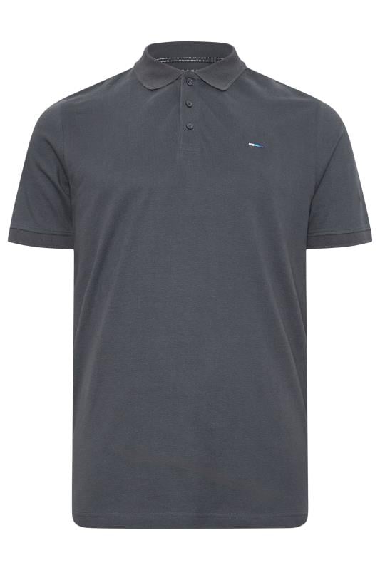 BadRhino Big & Tall Charcoal Grey Core Polo Shirt | BadRhino 3