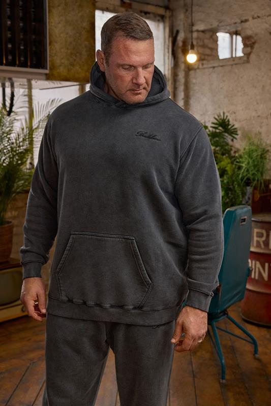 Men's  BadRhino Big & Tall Black Sun Bleached Hoodie