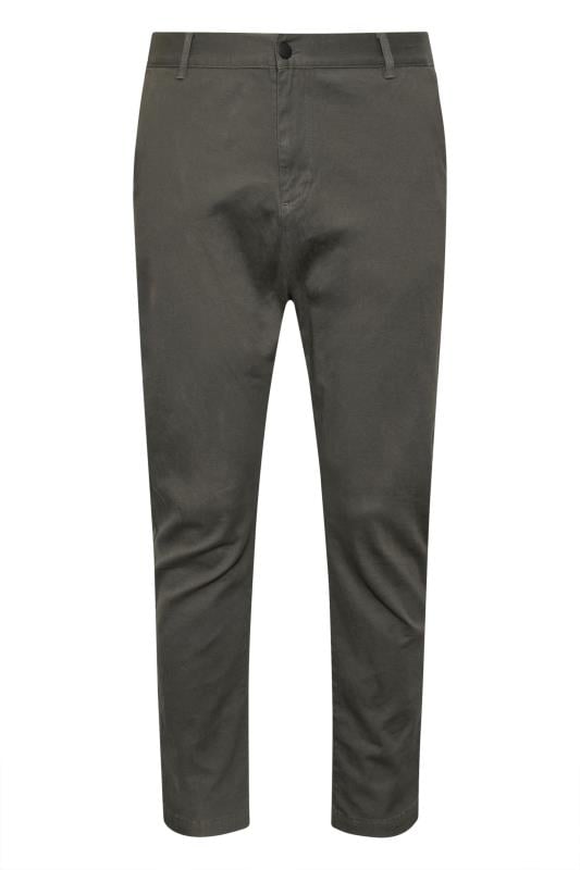 BadRhino Big & Tall Slate Grey Chino Trousers | BadRhino 4