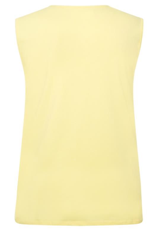 JACK & JONES Big & Tall Yellow Logo Print Vest | BadRhino 4