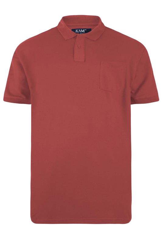 KAM Red Pocket Polo Shirt | BadRhino 2