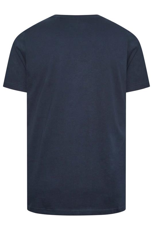 BadRhino Big & Tall Blue Retro Car Print T-Shirt | BadRhino 4