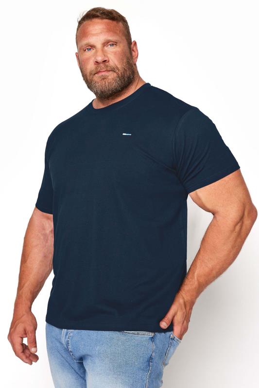 Men's Casual / Every Day BadRhino Big & Tall Navy Blue Core T-Shirt