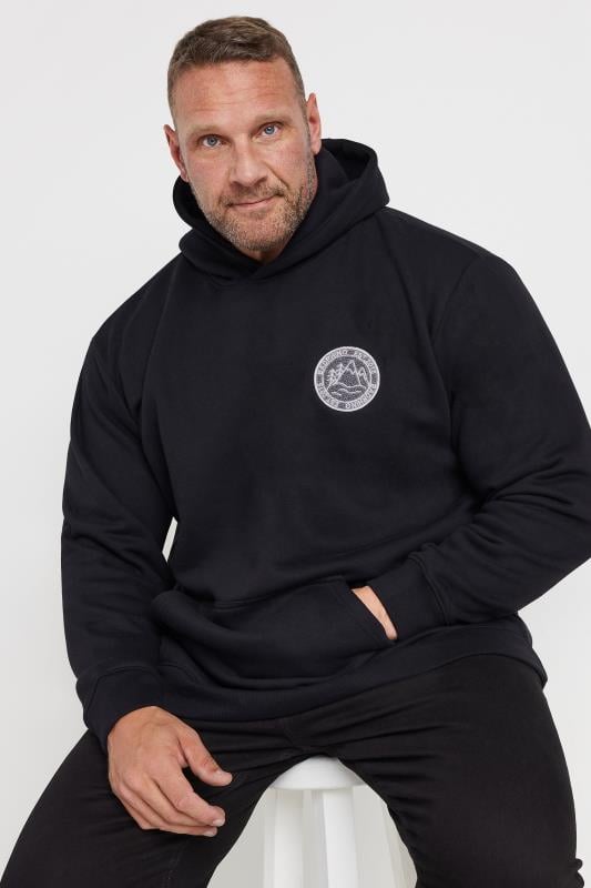 BadRhino Big & Tall Black Patch Logo Hoodie | BadRhino 2