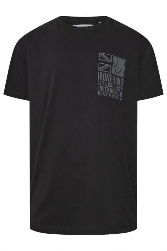 IronRhino Big & Tall Black 'Established 2024' T-Shirt | BadRhino 1