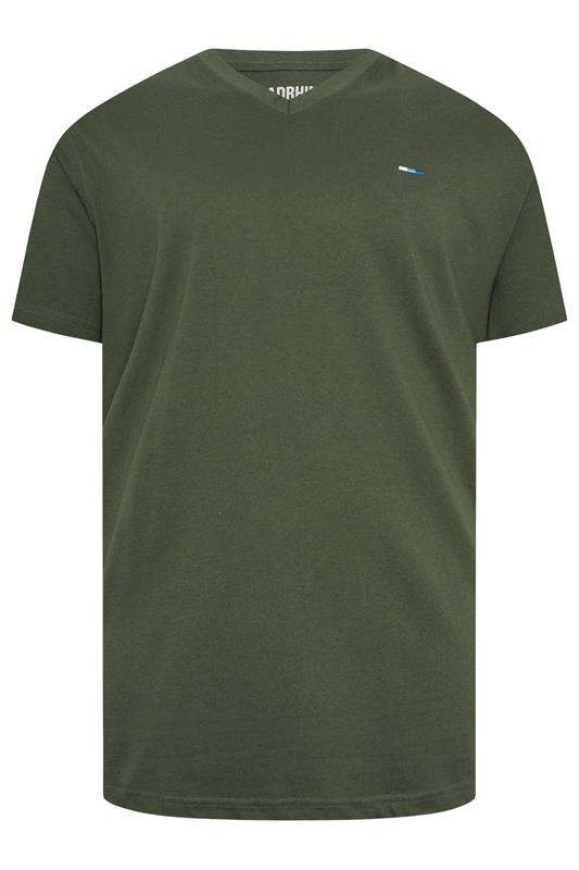 BadRhino Big & Tall Black/Red/Green/Blue/Navy Blue 5 Pack Extra Long V-Neck T-Shirts | BadRhino 5