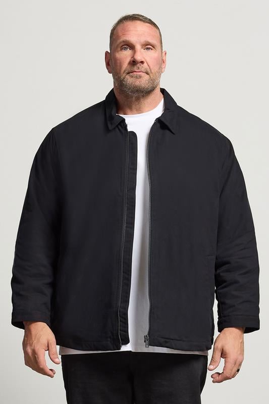 Men's  JACK & JONES Big & Tall Black Dover Worker Jacket