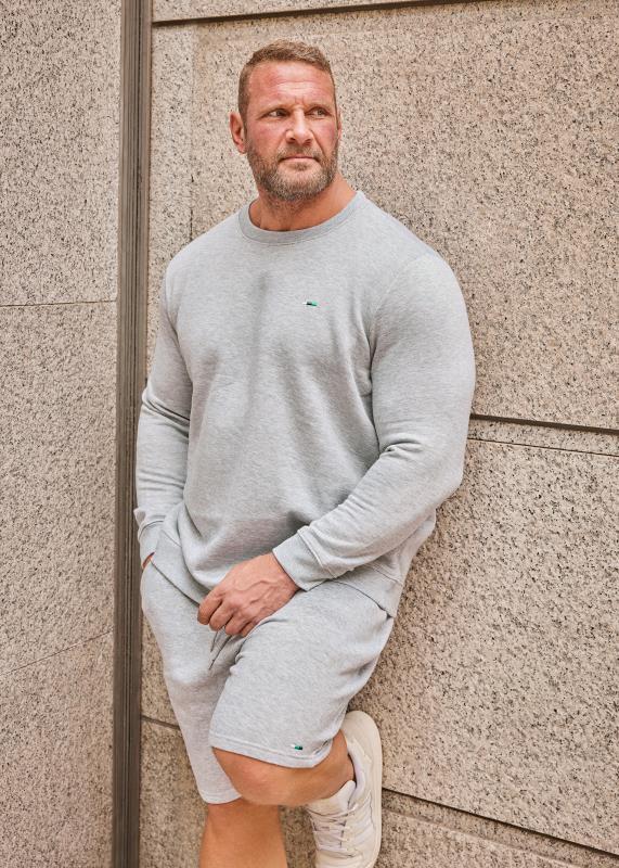 Men's  BadRhino Big & Tall Grey Marl Sweatshirt
