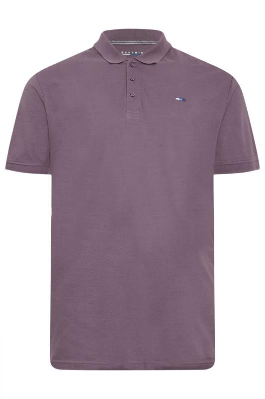 BadRhino Big & Tall 3 PACK Green & Plum Purple Polo Shirts | BadRhino 5