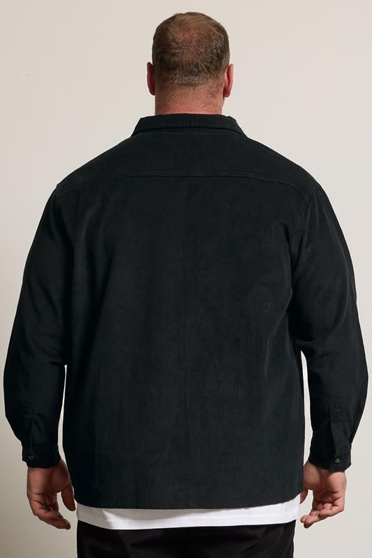 BadRhino Big & Tall Black Corduroy Overshirt | BadRhino 4